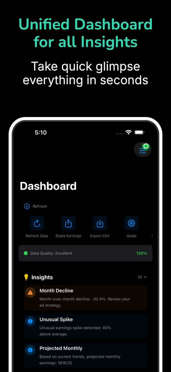AdEarnings Pro App Store screenshot 1