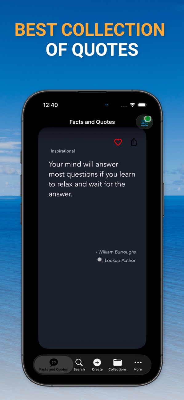 Facts and Quotes App Store screenshot 1