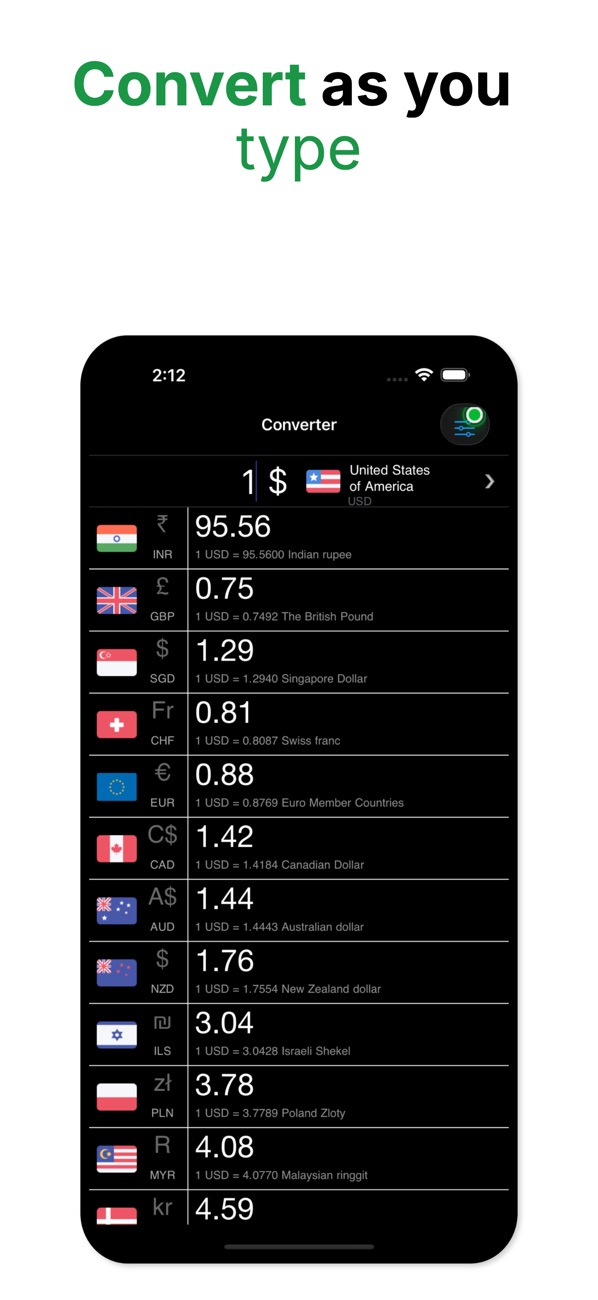 Currency Converter App Store screenshot 1
