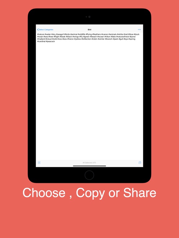 Hashtags Creator iPad screenshot 2